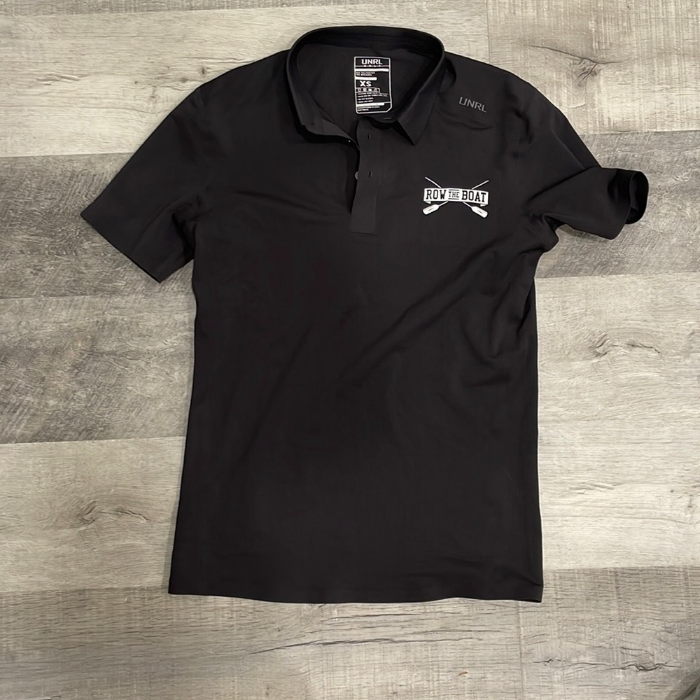 Black UNRL polo. NEVER worn!